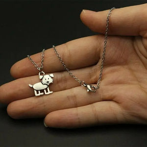 Ciondolo a Forma di Cagnolino, Collana con Animale per Donne, Gioiello con Cane Piccolo, Amuleto Adorabile a Forma di Cucciolo, Dolce Ciondolo a Tema Animale Domestico, Regalo per Lei - Product Image 5