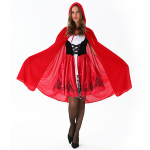 <span class=keywords><strong>Disfraz</strong></span> <span class=keywords><strong>de</strong></span> Bruja Vampiro Caperuza <span class=keywords><strong>Roja</strong></span> para <span class=keywords><strong>Mujer</strong></span> Adulta, Vestido <span class=keywords><strong>de</strong></span> Princesa Caperuza <span class=keywords><strong>Roja</strong></span> - Product Image 1