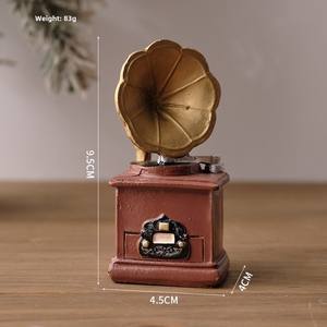 Artesanía de resina ecológica <span class=keywords><strong>Vintage</strong></span>, <span class=keywords><strong>Mini</strong></span> personajes navideños para microescena de paisaje para decoración de habitaciones, accesorios de fotografía - Product Image 6