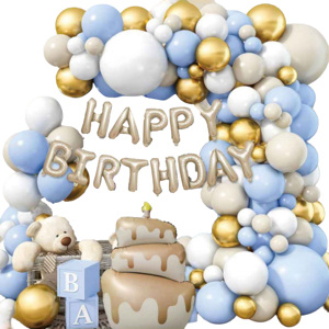Kit Palloncini Buon <span class=keywords><strong>Compleanno</strong></span> per Bambini, Accessori Decorativi per Sfondo Festa di <span class=keywords><strong>Compleanno</strong></span> per Ragazzi e Ragazze, Primo <span class=keywords><strong>Anno</strong></span> del Bambino - Product Image 5
