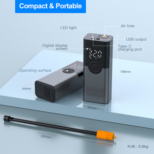 CZK-3686 <span class=keywords><strong>2022</strong></span> Nuevo Inflador de Neumáticos Inteligente Mini para Auto, Bomba de Aire Recargable de 4000 mAh, Inflador Digital para Auto y Bicicleta - Product Image 2