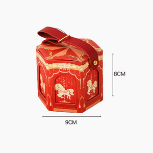 Boîtes cadeaux <span class=keywords><strong>en</strong></span> <span class=keywords><strong>carton</strong></span> <span class=keywords><strong>en</strong></span> forme de <span class=keywords><strong>carrousel</strong></span> couleur or champagne, pour les faveurs de baby shower, boîtes cadeaux hexagonales <span class=keywords><strong>en</strong></span> forme de <span class=keywords><strong>carrousel</strong></span> avec poignée - Product Image 6