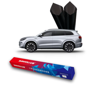 Película de Vinilo <span class=keywords><strong>para</strong></span> Ventanas de Automóvil, PET de 2 Capas, 1.52x30m, Autoadhesiva, Autoregenerable, Antiarañazos, con Protección Solar, Garantía de 5 Años - Product Image 1