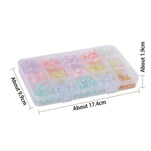 Kit de Joyería Acrílica con Flores DIY, con Tijeras y Cierres de Langosta, Set de Cuentas Florales Coloridas para Hacer Pulseras - Product Image 3