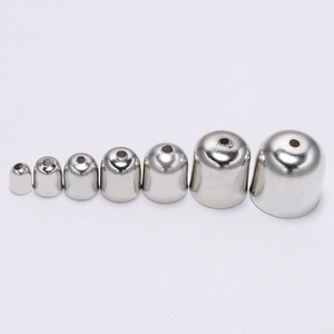 St. Kunkka Bead Caps <b>Iron</b> Plated Jewelry Findings For DIY Earrings Accessories 8mm Size - Product Image 4