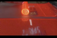 Écran LED en verre vidéo HD 2024 pour vitrine de magasin, écran LED en verre transparent, écran LED en verre intérieur, taille personnalisée en usine