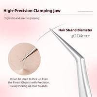 Pince à épiler en acier inoxydable traité thermiquement pour extensions de cils, vente en gros, kit d'extension de cils Ainbow, créez des bouquets de volume 3D-10D