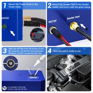 US Free Ship GODIAG A6 Automobile Pipeline Smoke Leak Detector with Pressure Gauge Test Leak in Vehicle Pipe Systems for Cars - Product Image 6