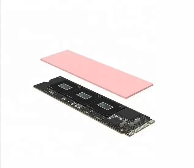 70x20x1.5mm bahan & elemen isolasi pelat konduktif panas silikon untuk Pcie M.2 2280 SSD penghilang panas