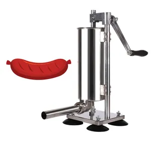 One Year Warranty Commercial Sausage Machine 3L Sausage Stuffer Hot Dog Making with 4 Tubes