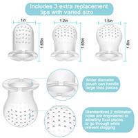Tétine de dentition en silicone souple sans Bpa pour bébés, mangeoire pour fruits, pour bébés, portable