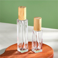 Chenlan grosir botol semprot kabut parfum kaca bening kosong 5ml 10ml 15ml 20ml 30ml 50ml 100ml dengan tutup bambu