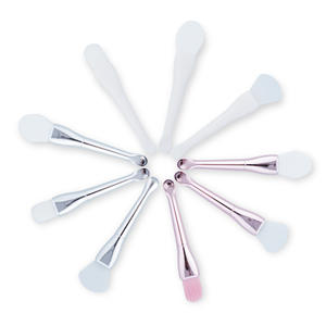 Nouvelle spatule à masque à poils doux en forme d'éventail, bâton <span class=keywords><strong>diamant</strong></span>é, brosse à masque portable DIY avec manche en métal pour le <span class=keywords><strong>visage</strong></span> - Product Image 5