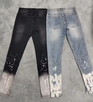 Streetwear Offre Spéciale jean Skinny déchiré à motif endommagé pour homme