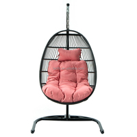 Balançoire de patio mobilier d'extérieur balançoire œuf chaises balançoire suspendues meubles en corde