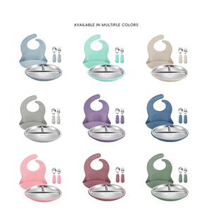 Custom Logo BPA Free Stainless Steel Silicone Suction <b>Baby</b> <b>Feeding</b> Bowl Rice Vegetable Salad Dishwasher Safe Eco-Friendly 9 - Product Image 2