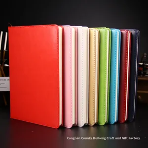 <span class=keywords><strong>Agenda</strong></span> de Cuero PU Estilo Japonés y Coreano, Tamaño A5, Creativa, para la Escuela, Oficina, Negocios, Diario, Personalizable, Regalo, Papelería, Tapa Dura - Product Image 2