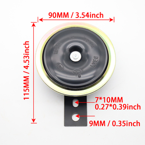 LVEE <span class=keywords><strong>DL126</strong></span> Series 12V Bocina de motocicleta Universal Bocina eléctrica impermeable 12V 105db Motor de motocicleta Scooter Sonido fuerte Plata - Product Image 5