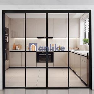 Sistema de Puertas Corredizas Ocultas de Vidrio para <span class=keywords><strong>Armario</strong></span>, Impermeable, de Aluminio, para División de Espacios en Terraz, Automático, de Anlike - Product Image 3