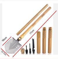 Pelle multifonction portable en acier de qualité industrielle pour le camping en plein air, le jardinage, l'agriculture, la chasse