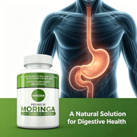 Kapsul Daun Moringa Malunggay Ekstrak Herbal Vitamin Mineral OEM untuk Meningkatkan Imunitas Dewasa