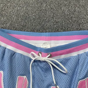 Pantaloncini sportivi della squadra giovanile pantaloncini da basket da uomo ricamati personalizzati