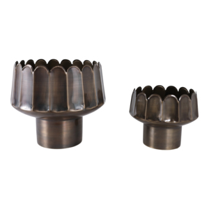 Vasi per Fiori con Base Ondulata, Fioriere Moderne in Metallo per Interni ed Esterni, Stile Giardino - Product Image 3