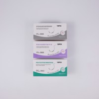 Fil de suture chirurgical en polyester absorbable avec aiguille, fabriqué en Chine, à prix avantageux