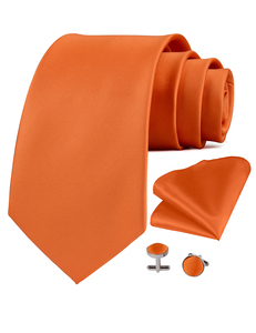 Cravates de luxe en <span class=keywords><strong>soie</strong></span> pour hommes, couleur <span class=keywords><strong>unie</strong></span>, noir, or, <span class=keywords><strong>cravate</strong></span> Paisley, boutons de manchette carrés, ensemble, <span class=keywords><strong>cravate</strong></span> de fête de mariage pour hommes - Product Image 4