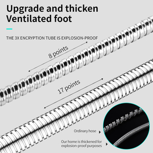 Nhà Máy Bán Hàng Trực Tiếp Thiết Kế Hiện Đại Đồng Nut Phòng Tắm Vòi Hoa Sen <span class=keywords><strong>Hose</strong></span> Với Sự Linh Hoạt Thép Không Gỉ Máy Nước Nóng Kết Nối Ống - Product Image 5
