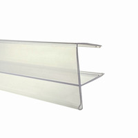 Porte-étiquette de prix personnalisé en usine étagère en bois porte-étiquettes en plastique transparent Pvc étagère bande de données pour étagères de supermarché