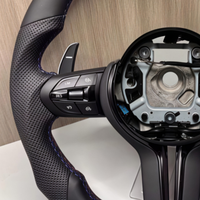 Volant sport en cuir personnalisé en forme de D M Performance pour F10 F20 F30 F32 F80 F82 M3 M4 M5 M6 E90 X5 X6