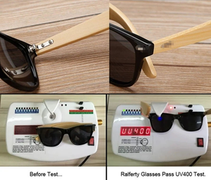 質の良い価格ファッションUV400レトロスタイリッシュなカスタマイズロゴサングラスメンズ竹木製シェードOEM卸売サングラス - Product Image 4