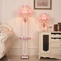 Lampe de table rose européenne, luxueuse, pour salon, chambre à coucher, chambre d'enfant, bureau, villa, hôtels, lampe de chevet LED créative