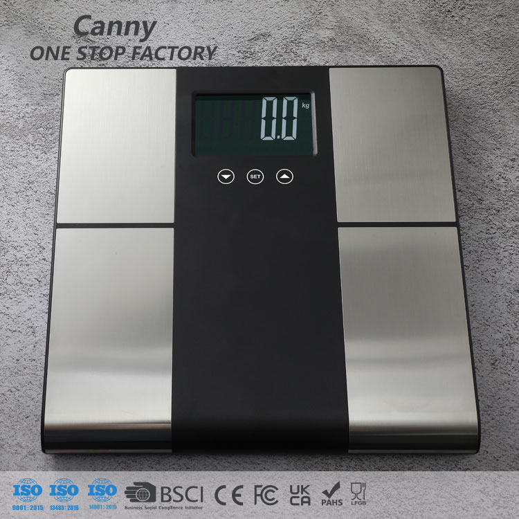 Digital Bathroom Weighing Scales Body Fat Analyzer Smart BMI Weight Scale White