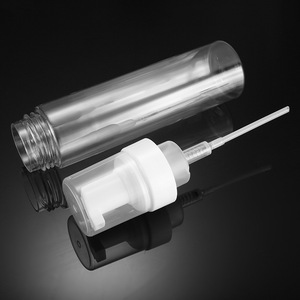 Botella de Plástico Transparente para Mascotas de 250 ml con Pajita Reutilizable para Cosméticos, Camping, Unisex - Product Image 1