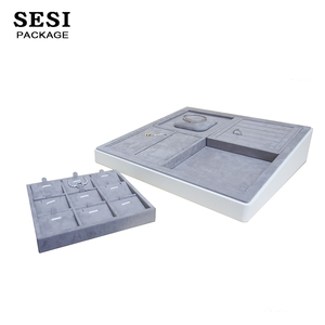 Haute qualité <span class=keywords><strong>Pro</strong></span> microfibre 'bijouterie' bijoux présentoirs pendentif boucles d'oreilles bracelet anneau présentoir bijoux affichage boutique - Product Image 3