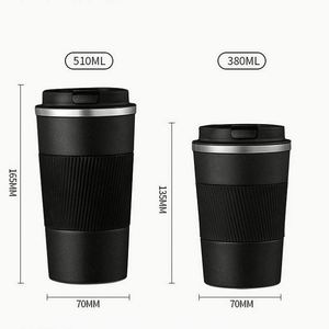 Thermos à café portable en acier inoxydable à double paroi de 380 ml/510 ml, tasse isotherme étanche pour voiture et multi-usages - Product Image 5