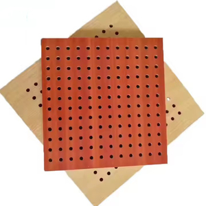 TianGe perforé Mdf <span class=keywords><strong>60X60</strong></span> 60X120 carreaux de plafond <span class=keywords><strong>bois</strong></span> insonorisant et résistant au feu produits panneaux panneau d'ingénierie - Product Image 1