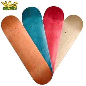 亚丰滑板甲板专业7层木质东北枫木双火箭定制成人空白滑板单板批发
