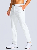 Pantalon de golf pour homme - 30"/32"/34" Coupe ajustée extensible léger 100% polyester avec braguette zippée et poches, décontracté et professionnel
