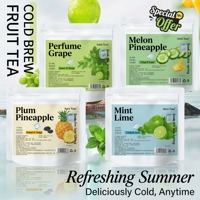 Série de thés aux fruits Direct Cold Brew Hot Brew, assortiment de 4 saveurs, sachets de thé pyramidaux de qualité alimentaire, rafraîchissants pour l'été, les fêtes et le bureau