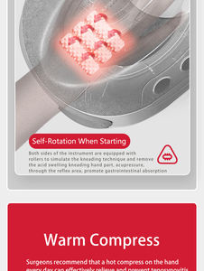 El masajeador de articulaciones de dedos más vendido, Dispositivo de masaje de terapia física con calefacción vibratoria, masajeador integrado de abdomen y manos - Product Image 4