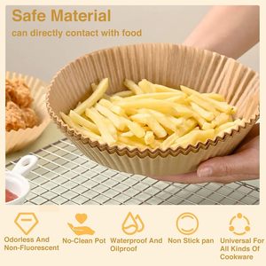 Papier sulfurisé pour friteuse à air, idéal pour la cuisson des aliments surgelés, de la viande, du poulet, des pizzas et des pâtisseries - Product Image 3