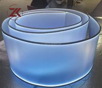 ZKAI Vente en gros de panneaux LED circulaires pour plafond, décoration de toit de mariage, panneau LED ondulé pour plafond, toile de fond pour la décoration de tentes événementielles