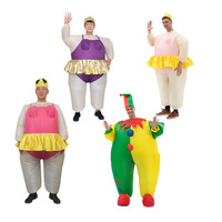 Costume de Sumo Gonflable en Gros, Combinaison Amusante pour Spectacles de Scène, Accessoire de Fête d'Halloween Unisexe pour Adultes, avec Ventilateur Intégré