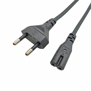 EU Figure 8 Mains Lead C7 IEC European Power Cord for Laptop Adapters 1.8M