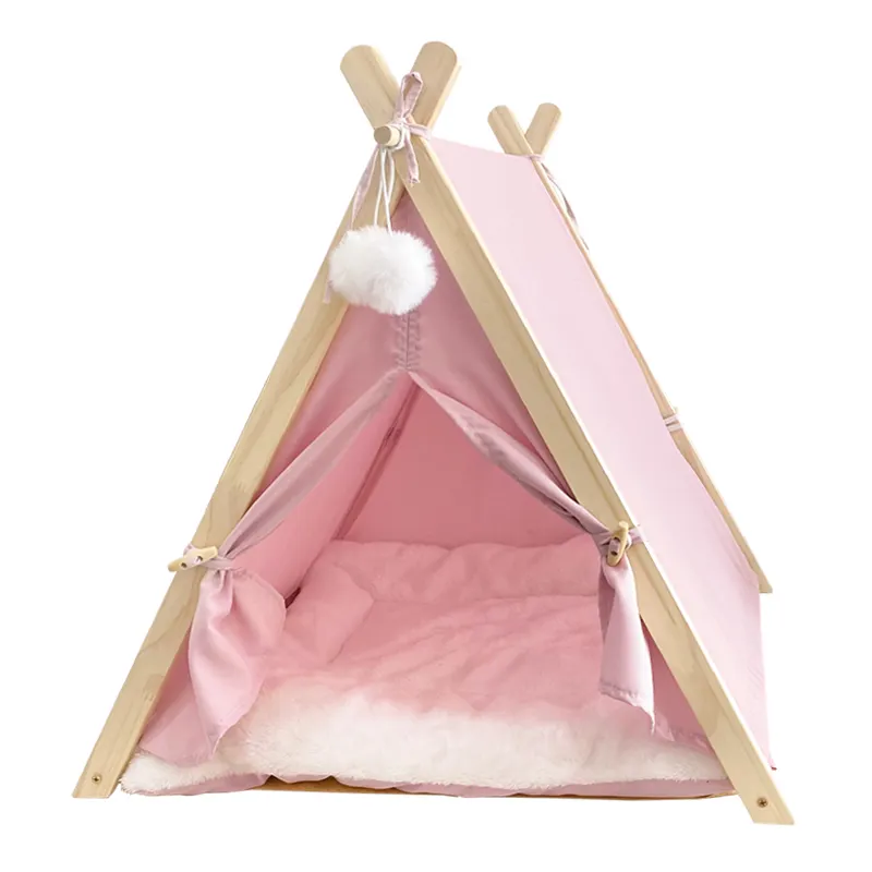 Schönes faltbares neues Stil-Design 2024 Schlussverkauf waschbares langlebiges rosa Zelt mit Kissen