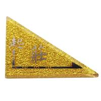 Accessoire de jeu de table multi-scènes : Ensemble de dés triangulaires en plastique écologique à paillettes pour jeu manuel et automatique