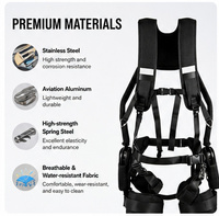AA EXO TECH Exosquelette de soutien lombaire ergonomique durable pour la sécurité et la manutention de matériaux lourds, protection du bas du dos